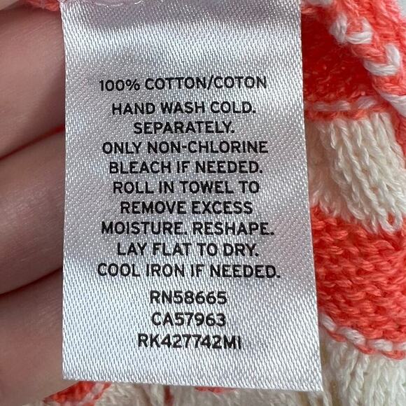 NWT Abound Retro Scallop Striped Pointelle Knit Pullover Sweater Size Medium - Picture 6 of 7